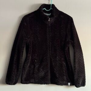 Free Country Women's Black Fleece Jacket Size Large